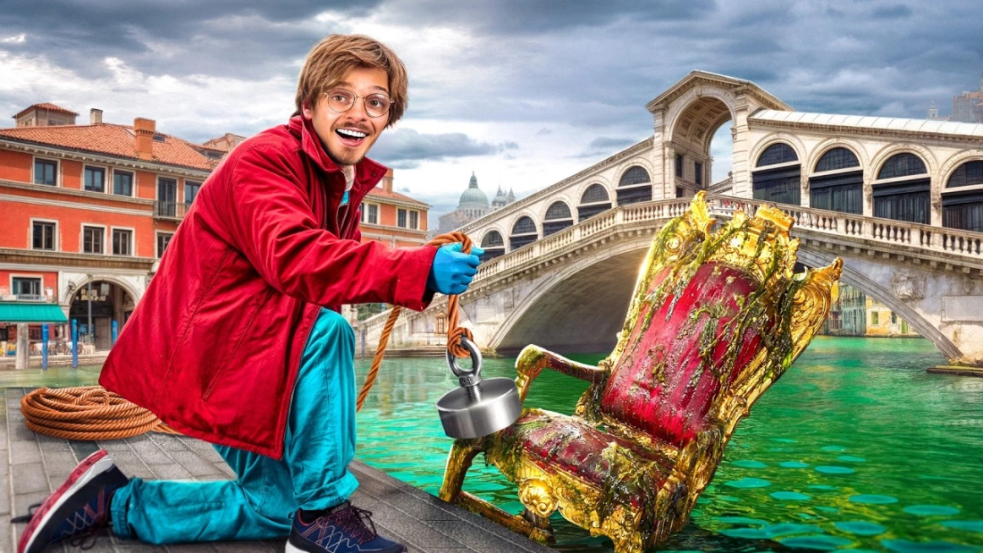 On a pêché à l'aimant à Venise pendant 24h non-stop ! (on est les premiers)